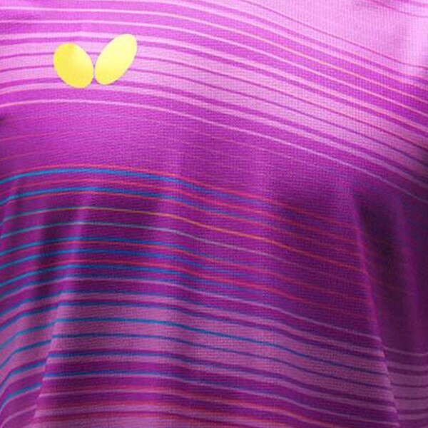 Butterfly Elistar11 Shirt - Purple - Front - Close-Up